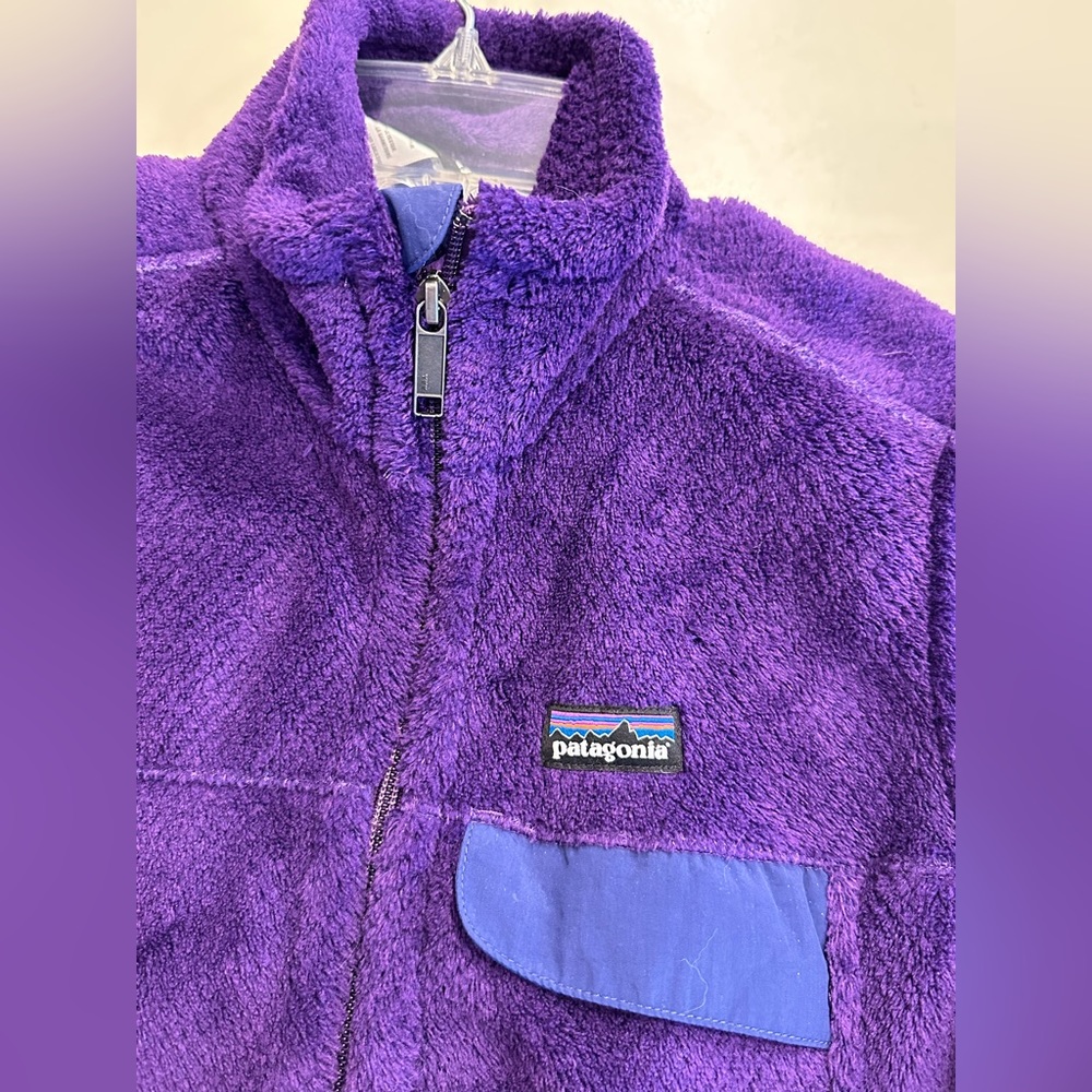 PATAGONIA Re-Tool Fleece Vest, Purple, Medium - Picture 4 of 7